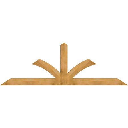 Ekena Millwork Richland Rough Sawn Timber Gable Bracket, Western Red Cedar, 108"W x 36"H x 4"D x 6"F, 8/12 Pitch GBW108X36X0406RIC00RWR